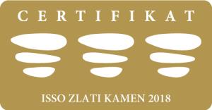 Certifikat ISSO Zlati kamen 2018